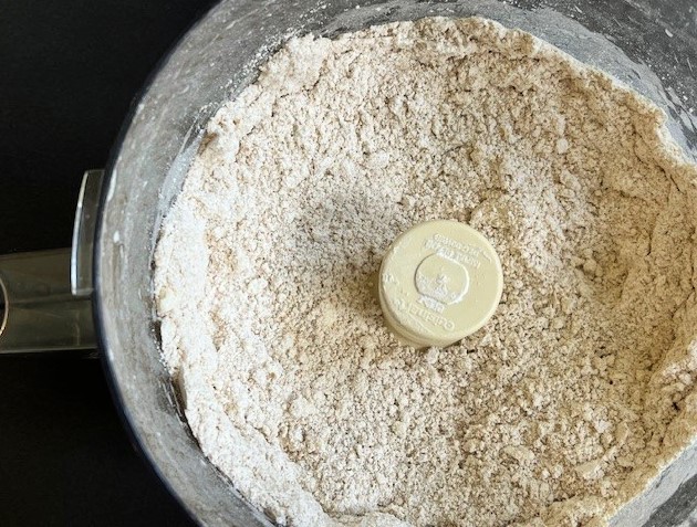 flour and butter in food processor