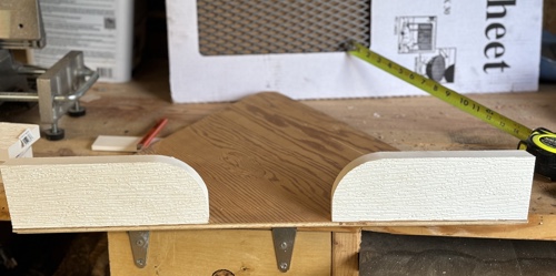 Test fitting the back wall