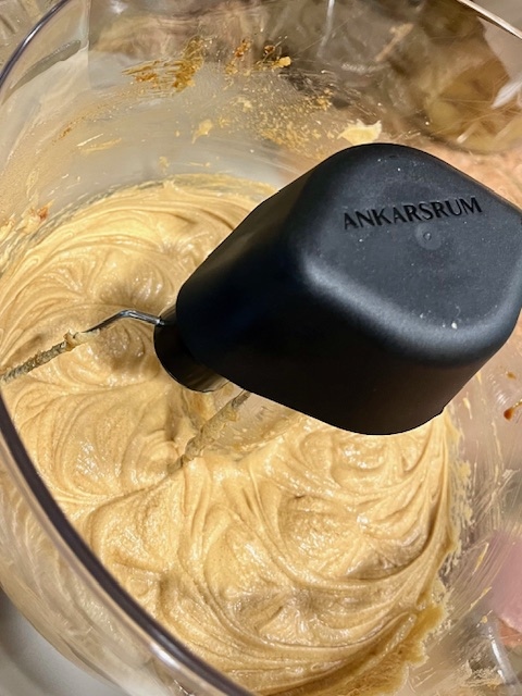 batter being mixed in a ankrasrum