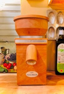 Wooden Mill on Counter