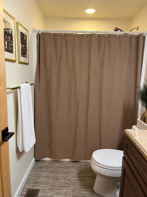 Bathroom remodel on a budget after