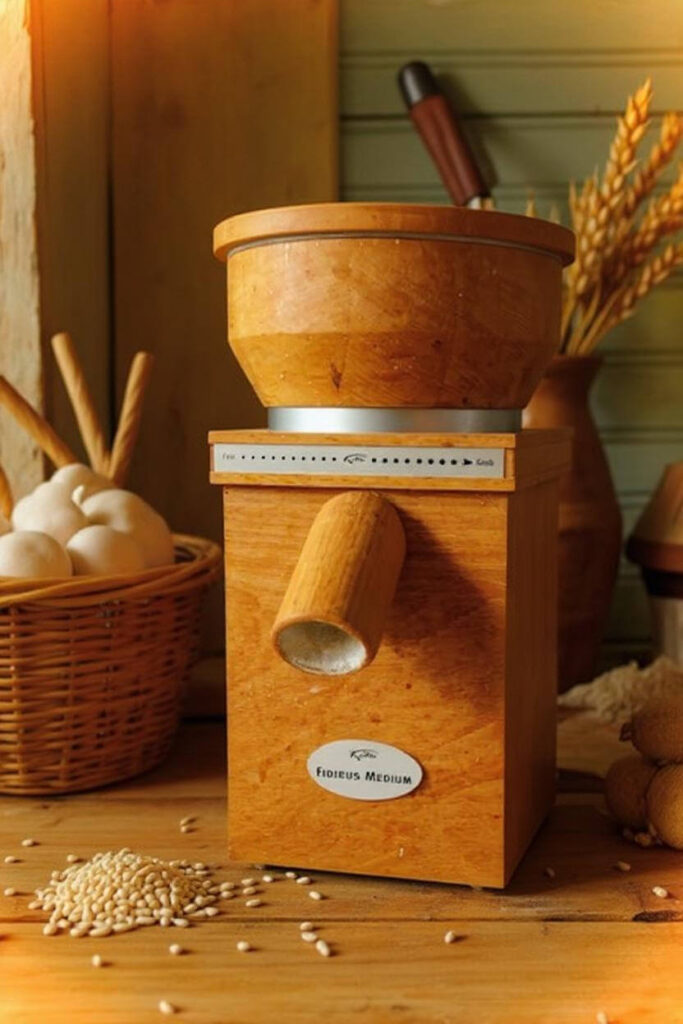 Grain Mill on a wood counter